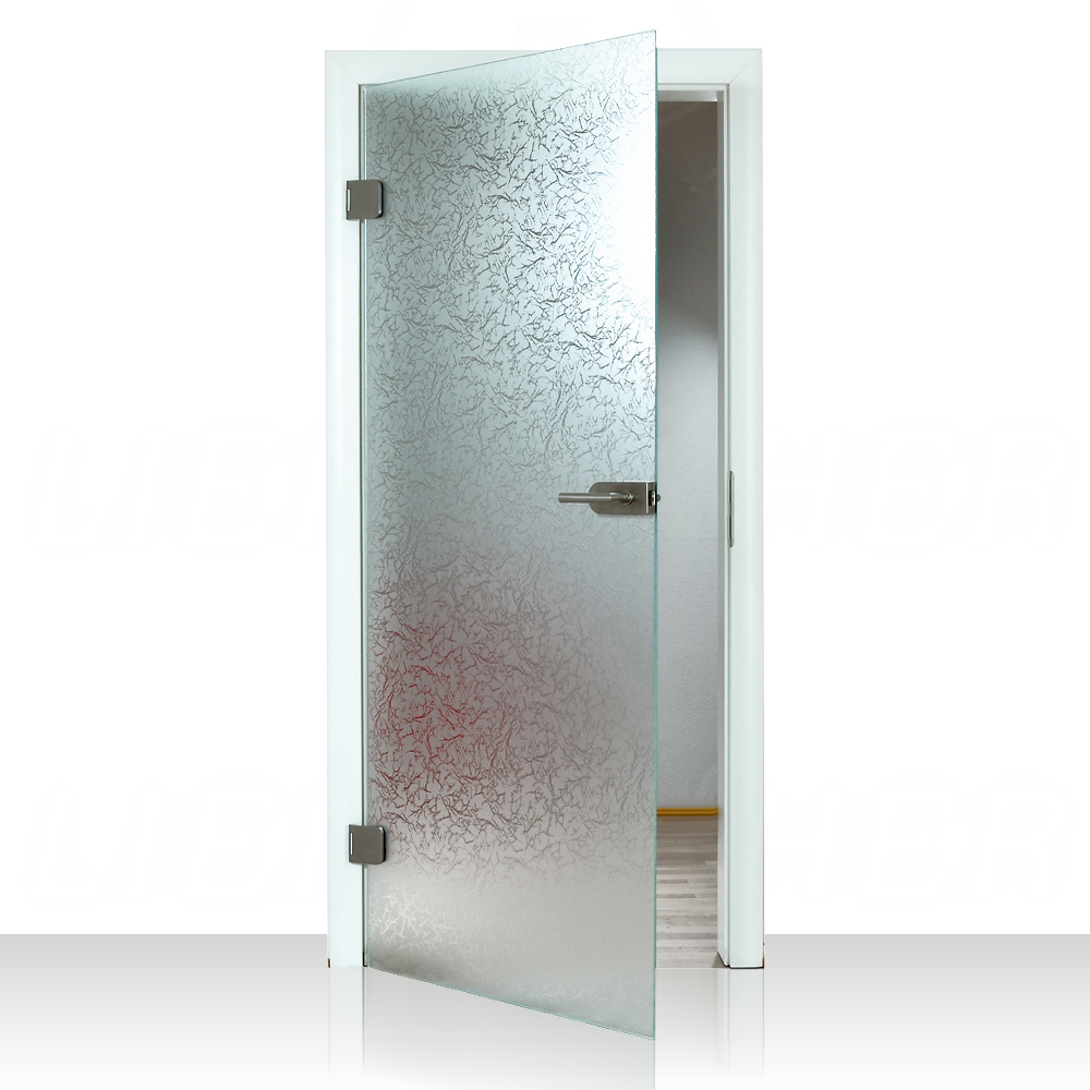 Glastür Ganzglastür Blickdicht ähnlich Eisblume Design eBay